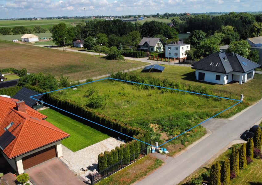 Działka budowlana 1521 m² | MPZP | Media przy działce | Łubianka